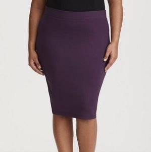 Torrid Midi Studio Luxe Ponte Pencil Skirt